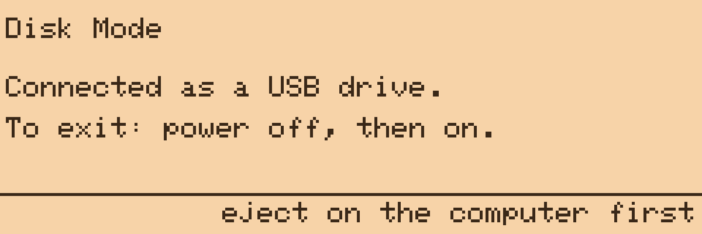 Disk Mode