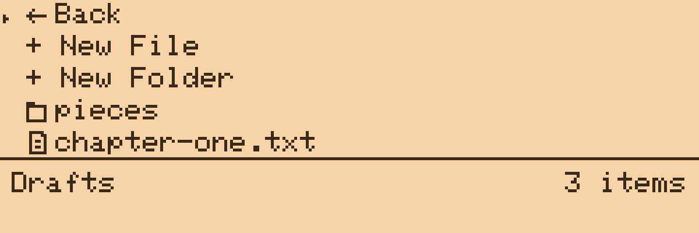 The status panel on a project